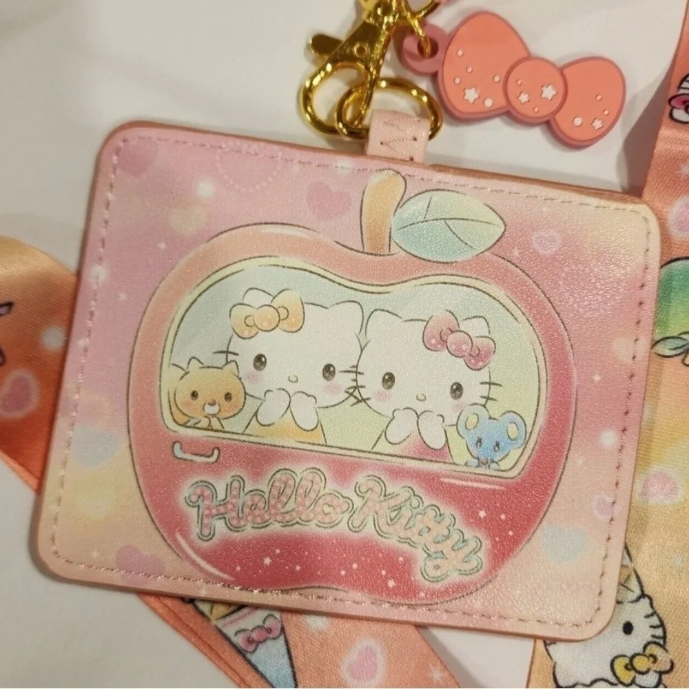 Loungefly Pink Hello Kitty Lanyard and Cardholder